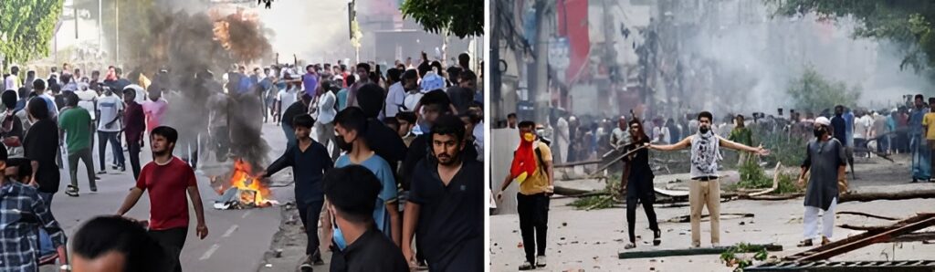 Bangladesh Protest : आरक्षण की आग में जल रहा देश, उपद्रवियों को देखते ही गोली मार देने का आदेश Bangladesh Violence 002