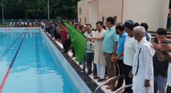 भागलपुर में पहली बार तैराकी की प्रतियोगिता, ओवरऑल चैम्पियन एंजेल कुमारी रही
