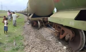 Goods Train Derailed