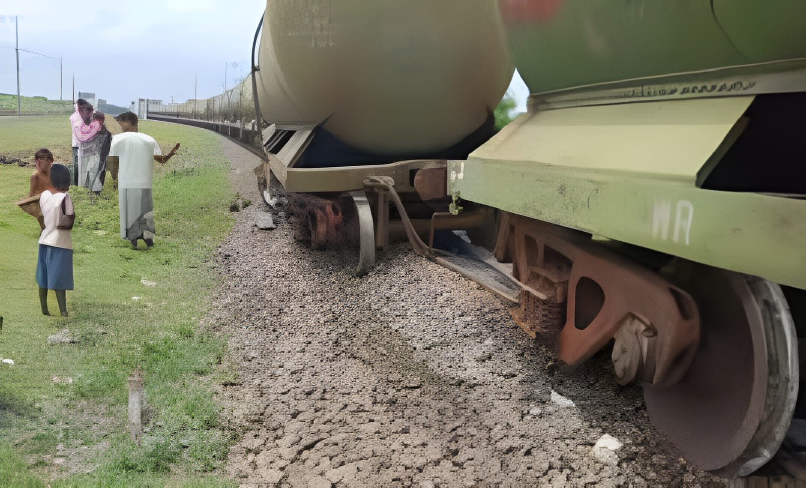 Goods Train Derailed