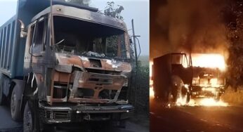PM Modi: पीएम मोदी के आगमन से पहले उग्रवादियों ने हजारीबाग में बड़ी घटना को दिया अंजाम, केरेडारी टंडवा मुख्य पथ पर फूंका 5 हाइवा