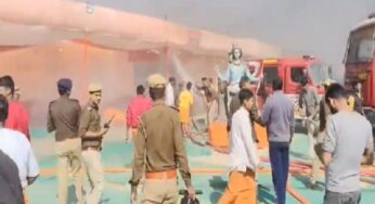 Video: महाकुंभ में फिर लगी आग, 22 टेंट जले, फायर ब्रिगेड ने आग पर पाया काबू-Mahakumbh Fire