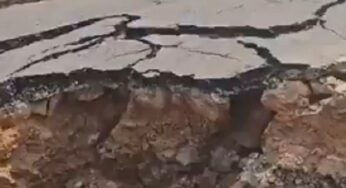 Earthquake Video: भूकंप से तबाही का सामने आया खौफनाक वीडियो, घरती तक फट गई!