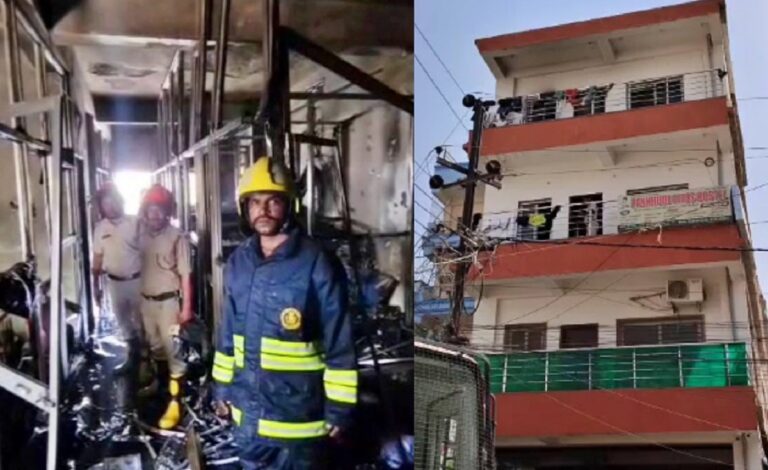 Bihar News: पटना के गर्ल्स हॉस्टल में लगी आग, रेस्क्यू कर छत्राओं को निकाला बाहर