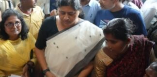 मंत्री लेशी सिंह ने पहुंचकर परिजनों को दिलाया सहारा