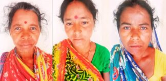 तीन महिलाओं ने बुजुर्ग की गर्दन रेत डाली
