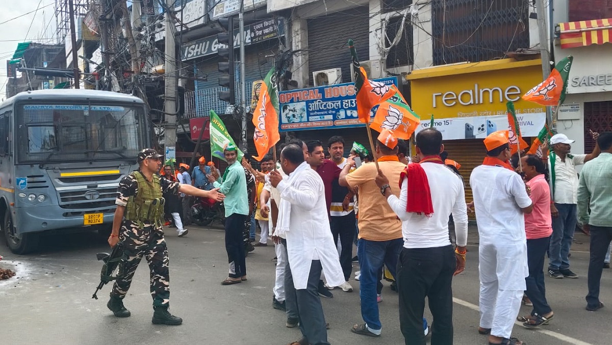 Bihar Band: एनडीए का बिहार बंद, कई जिलों में बवाल और नारेबाजी, पुलिस सतर्क Bihar Band 1 1