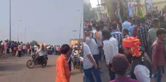 विसर्जन शोभा यात्रा में दो पक्षों में झड़प,