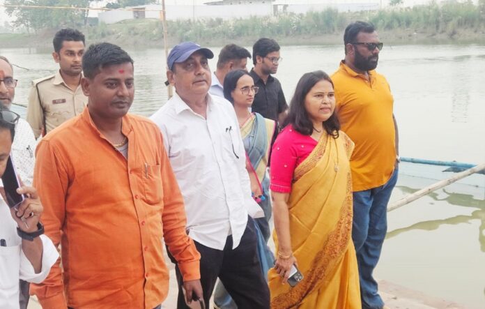 Bhagalpur News Mayor Inspection मेयर संतुष्ट फिर भी घाट अधूरे